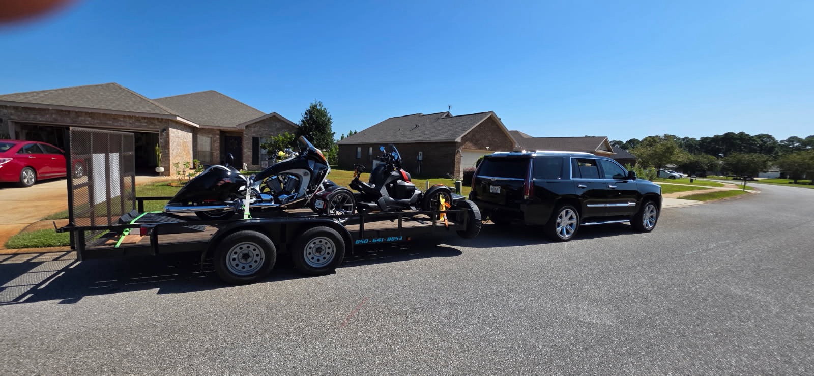 Motorcycle Transport with Enclosed Trailer